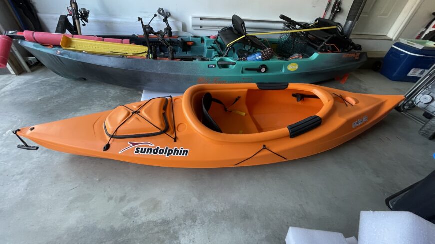 10-foot Sun Dolphin Aruba Kayak, for Fishing/General Use