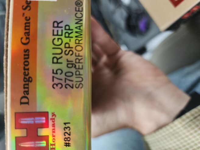 Ruger 375 270 grain ammo